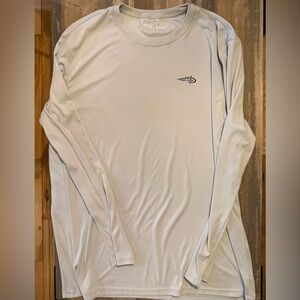 Men's light pale blue Long Sleeve Fishing shirt